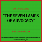 THE SEVEN LAMPS OF ADVOCACY