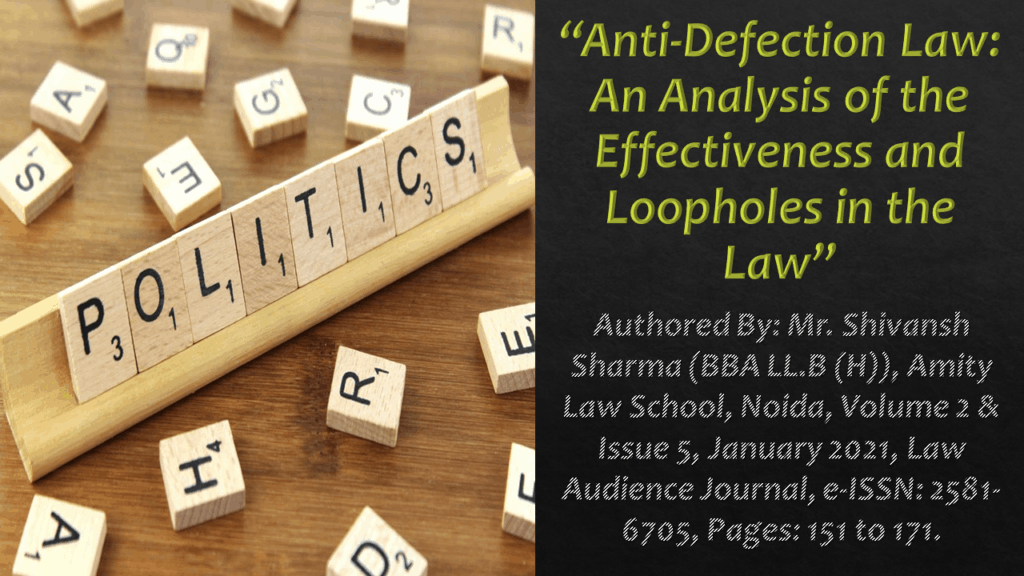 anti-defection-law-an-analysis-of-the-effectiveness-and-loopholes-in