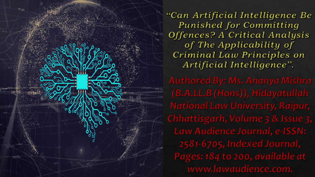 Can Artificial Intelligence Be Punished for Committing Offences? A ...