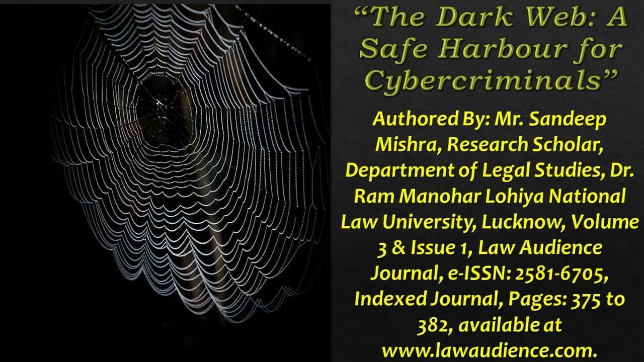 1280px x 720px - Volume 3 & Issue 1 Â» The Dark Web: A Safe Harbour for Cybercriminals