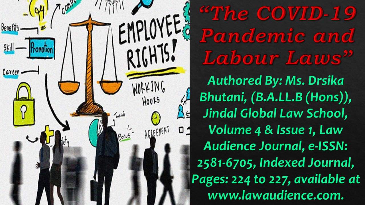 Read more about the article The COVID-19 Pandemic and Labour Laws