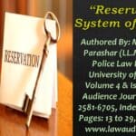 Reservation System of  India