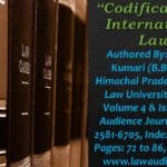 Codification of International Law
