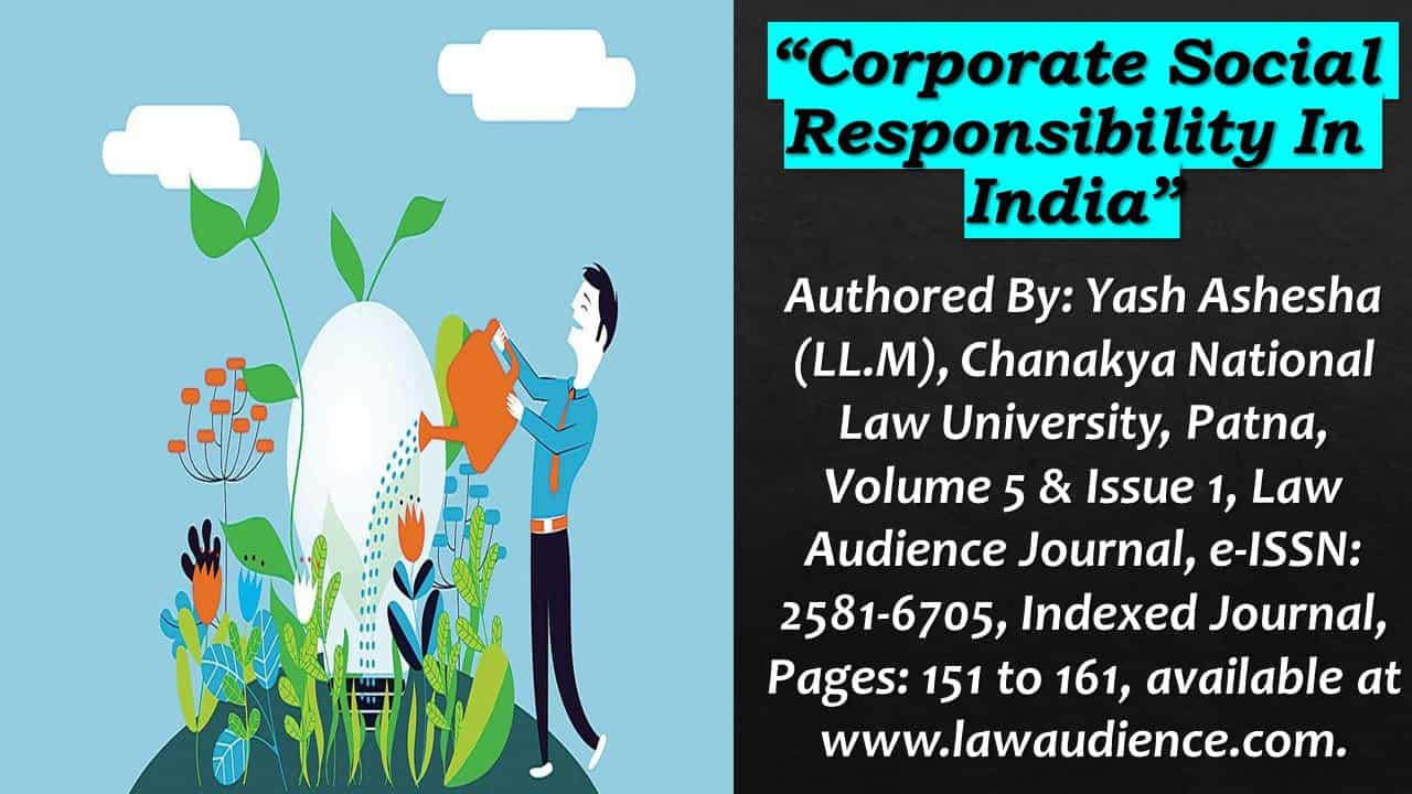 case study on corporate social responsibility in india