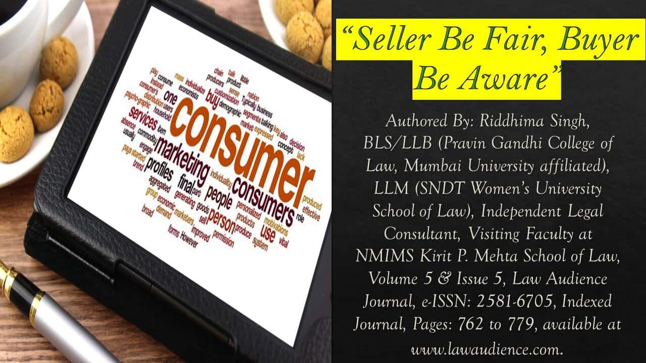 Read more about the article Seller Be Fair, Buyer Be Aware
