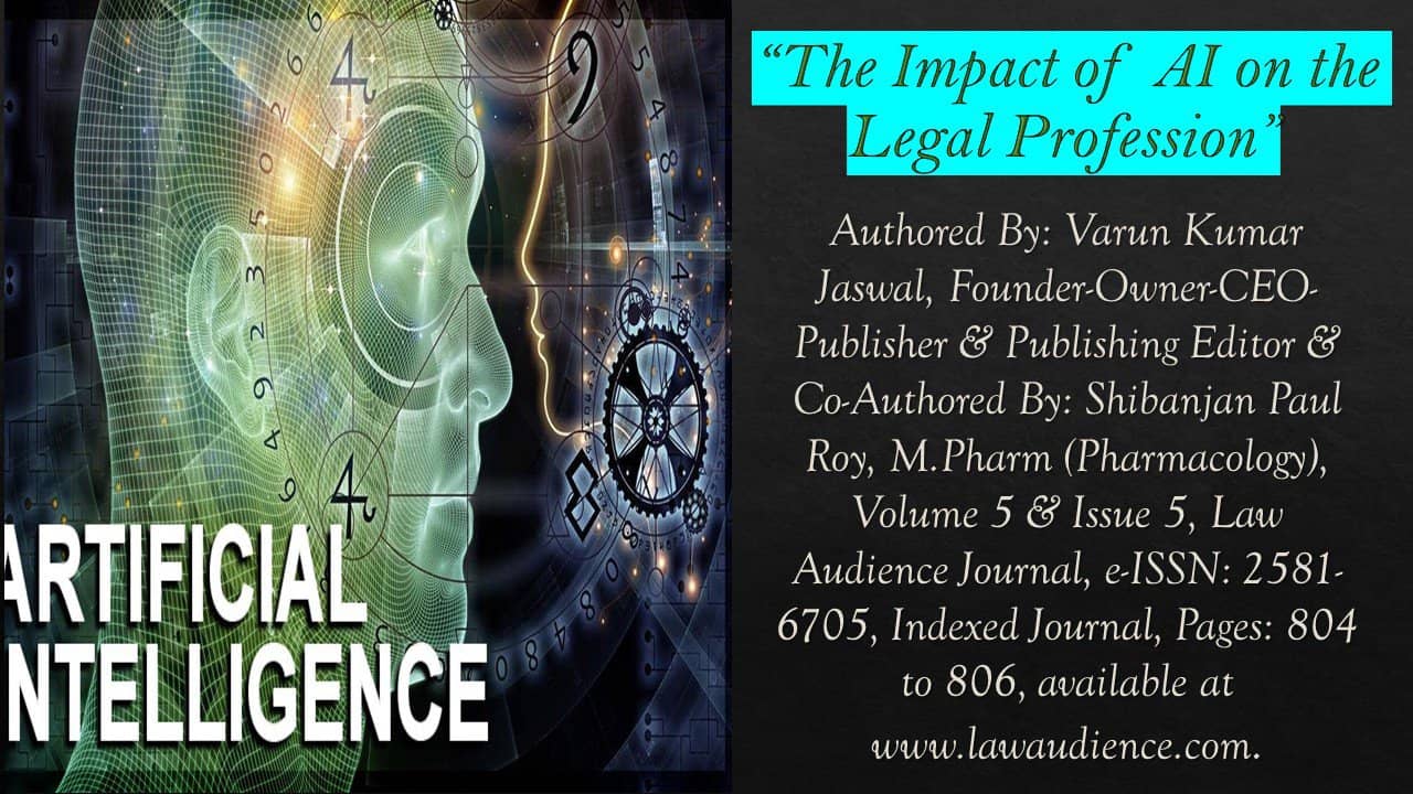 You are currently viewing The Impact of AI on the Legal Profession