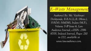 Read more about the article E-Waste Management